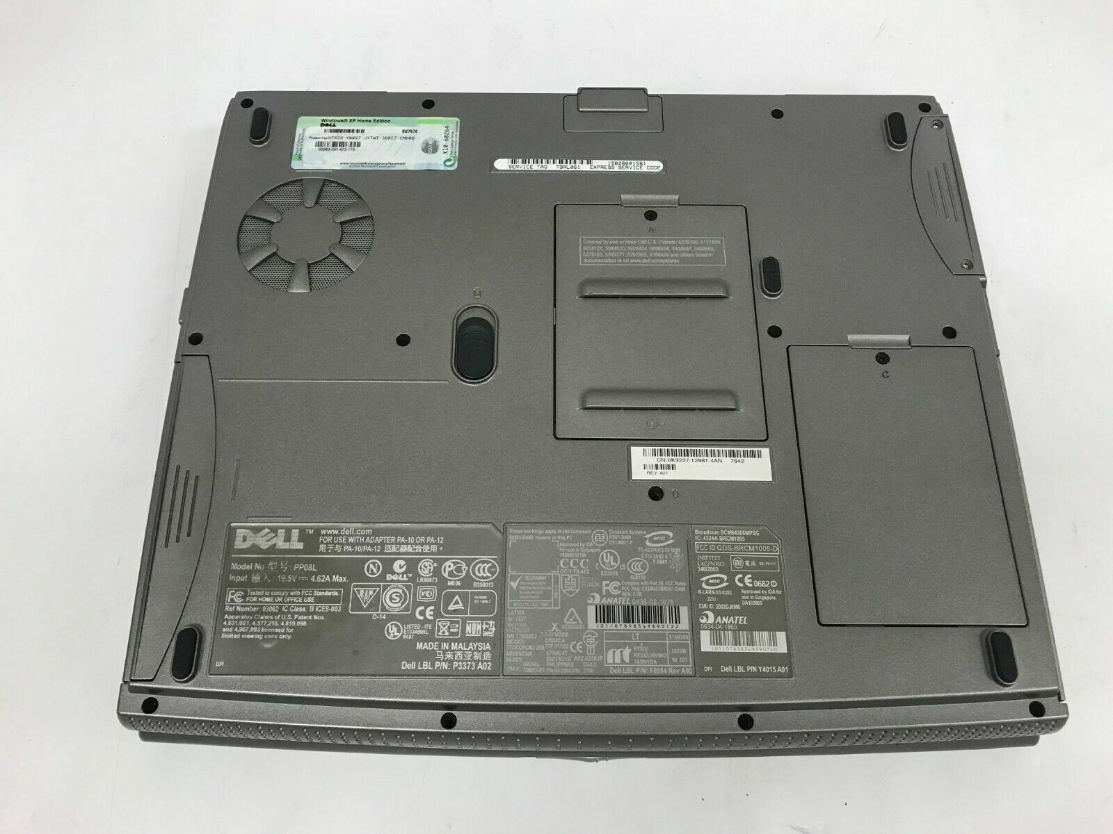 DELL INSPIRON 1150 PP08L *PARTS OR REPAIR ONLY*