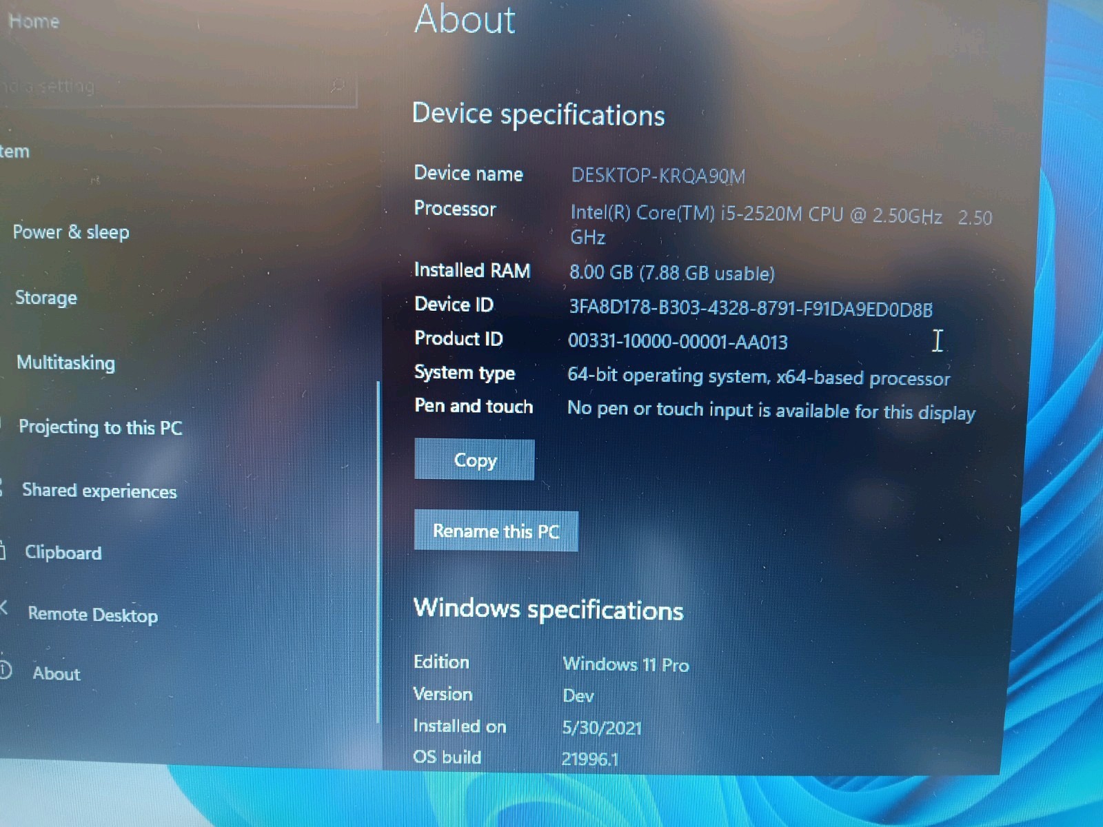 DELL LAPTOP WINDOWS 11/Android 12 8GB RAM Intel Core I5