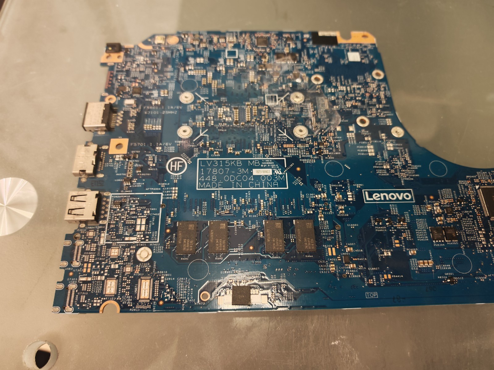 LENOVO V130-15 MOTHERBOARD 448.0DC04.003M INTEL I3-7020U HD 620 4GB RAM