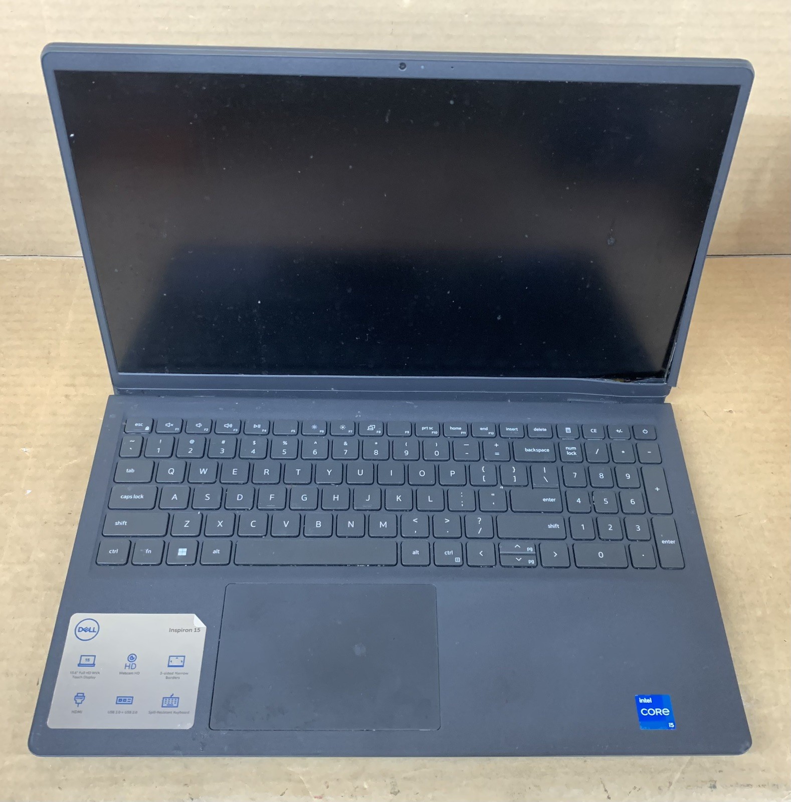 Dell Inspiron 15 3520 i5-1135G7@2.4GHz 8GB DDR4 RAM NO SSD/HDD FOR PARTS/REPAIR