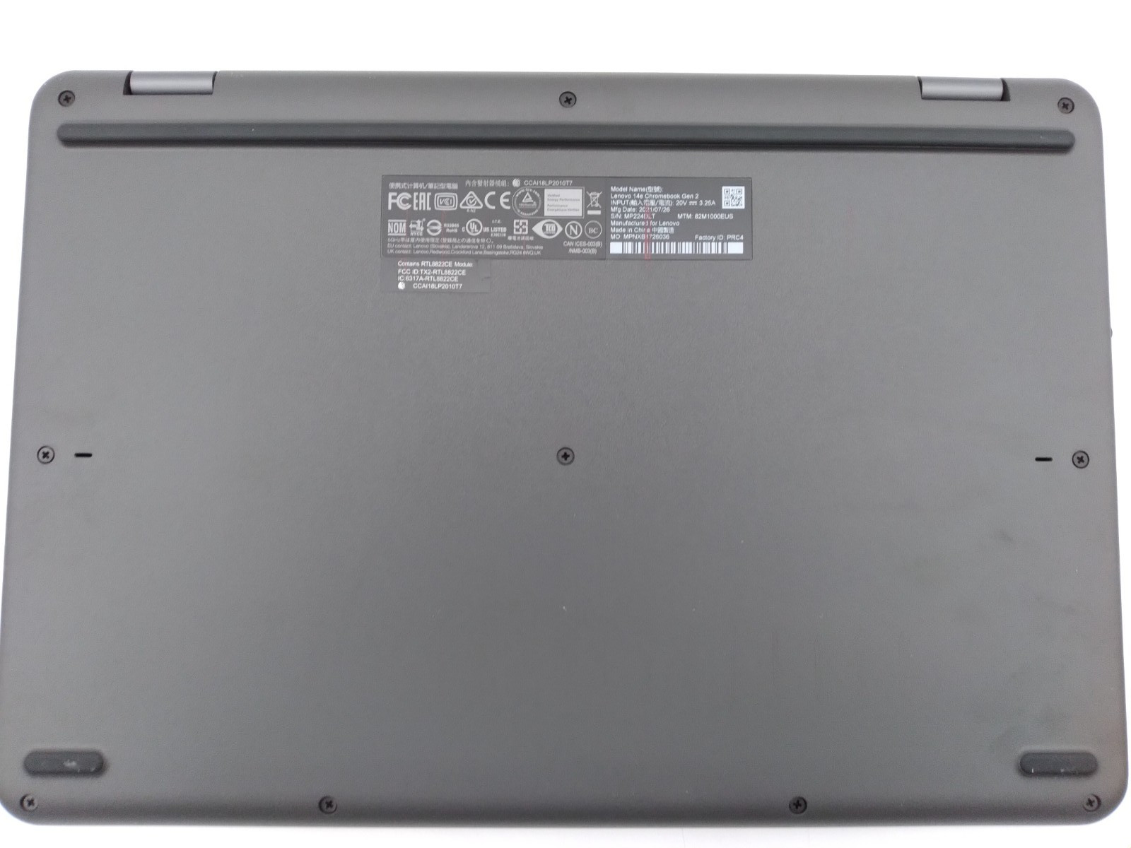 Lenovo 14e Chromebook Gen 2 14″ Touchscreen AMD 3015Ce, 4GB RAM, 32GB EMMC