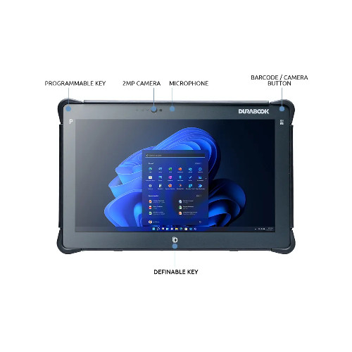 DURABOOK R11 11.6′ FHD Intel Core i5-1235U Windows 11 8GB RAM 256GB PCIe