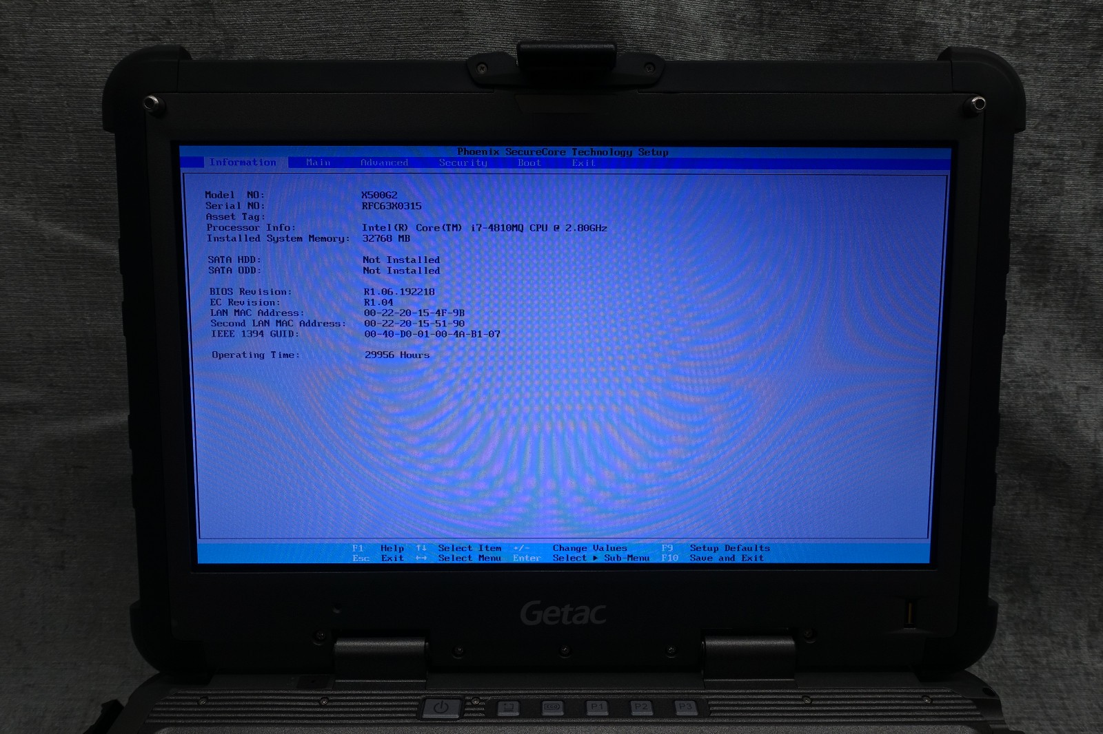 Rare GETAC X500 G2 Rugged Mobile Laptop / Server X500 i7 32gb Ram holds 6 HDD’S