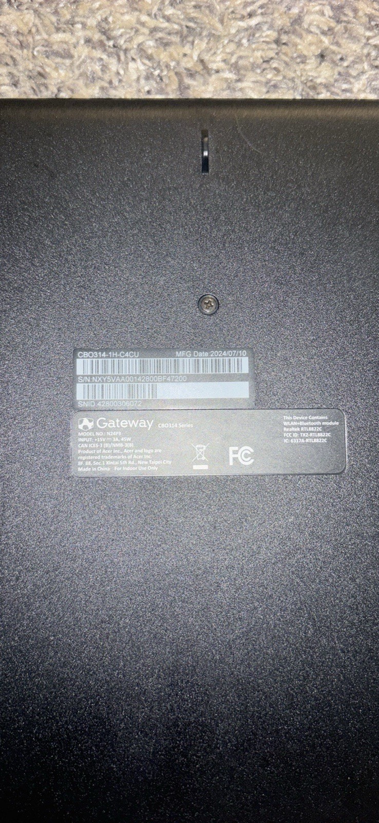 Gateway N24P9 Chromebook 14″ Black Intel Chrome OS 2024 Bluetooth Wi-Fi Webcam
