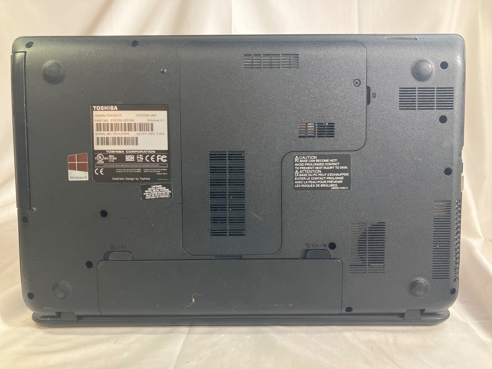 Toshiba Satellite C55-A5310 i3-3120M 2.5GHz 6GB 750GB HDD 15.6″