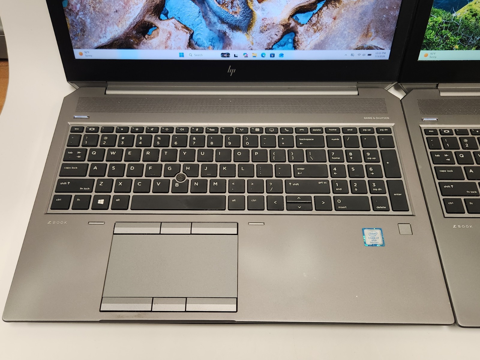 Lot of 3 HP ZBook 15 G6 i7-9850H 2.60GHz 32GB Ram 512GB SSD W11P NVIDIA T2000
