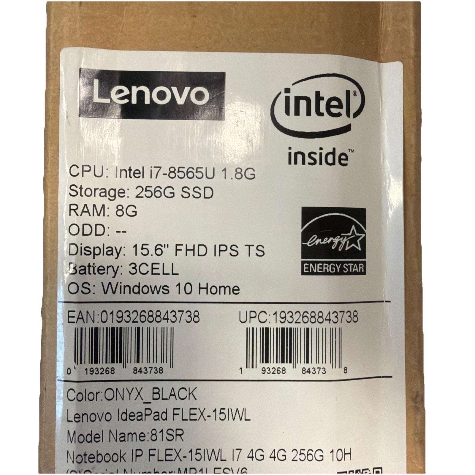 Lenovo IdeaPad Flex 15 15.6″ (256GB SSD, Intel Core i7 8th Gen. 4.60 GHz,…