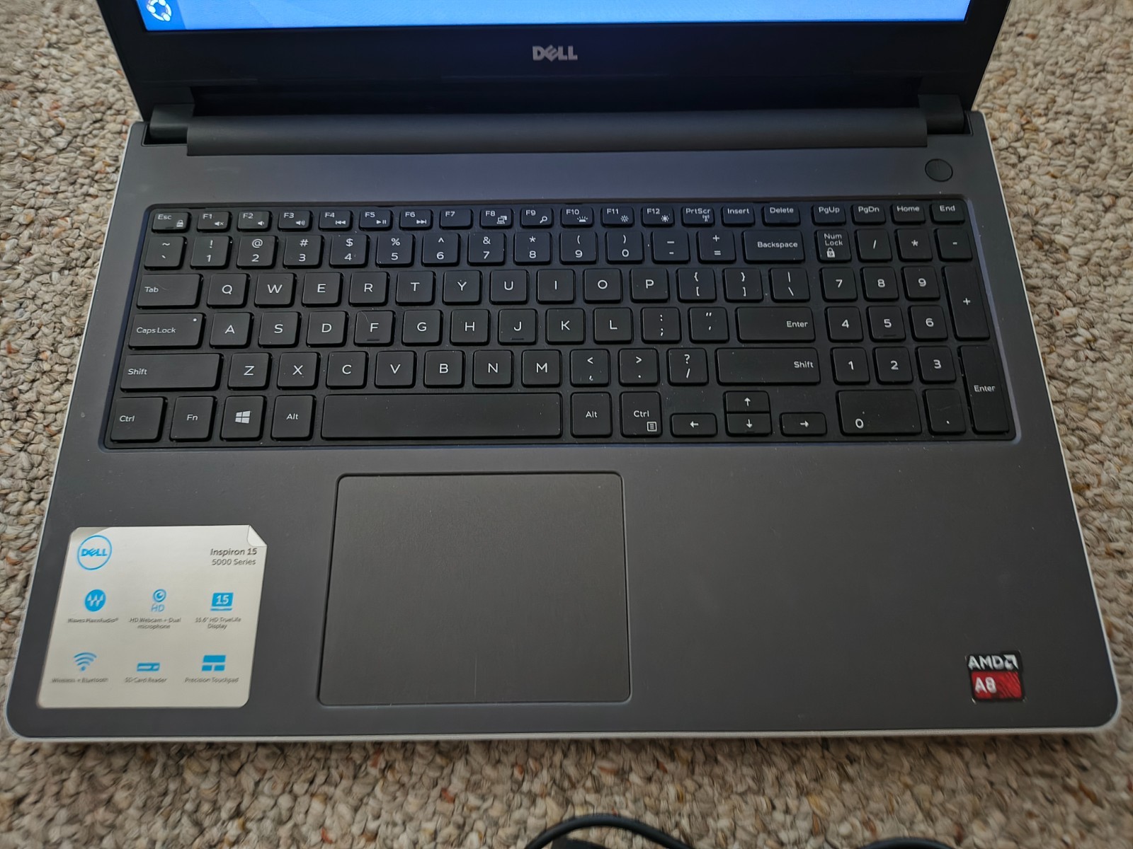 Dell Inspiron 15 5555 Laptop 2TB Hard Drive 12GB Ram AMD A8-7410 Ubuntu OS