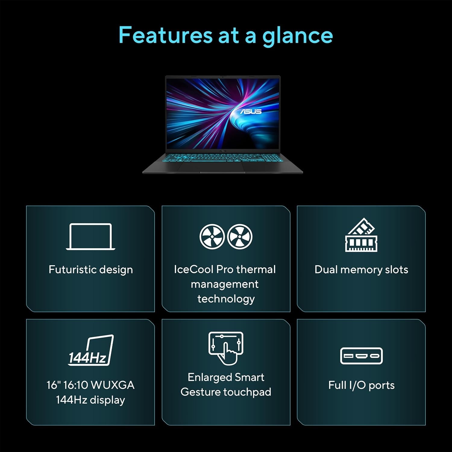 Asus V3607VM-DS79 16″ Gaming Laptop Core 7 240H 32GB 1TB SSD RTX 5060 – NEW