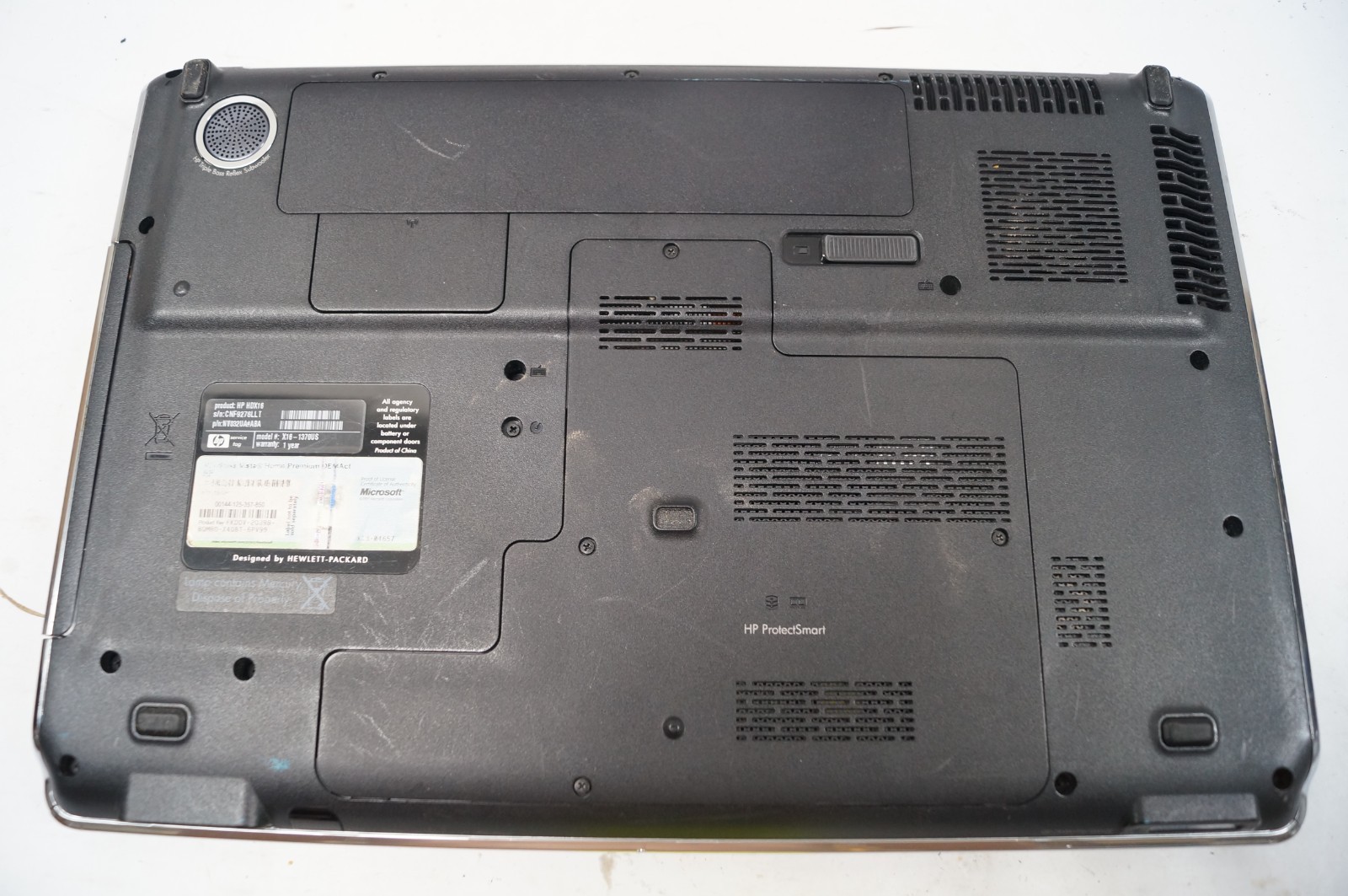 HP HDX 16-1370US Notebook Laptop 16.9″ in 4GB Mem 2.26GHz No HD WORKING PoR C152