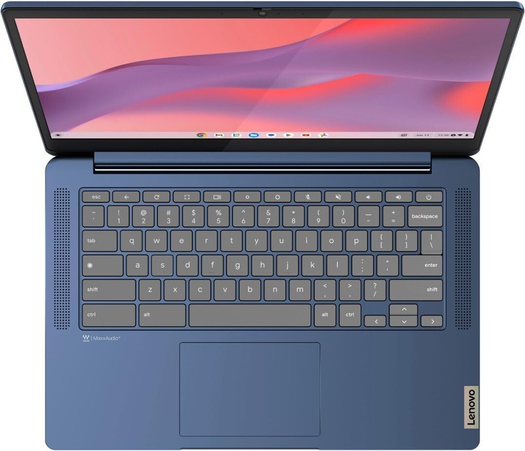 Lenovo IdeaPad Slim 3 Chromebook – 14″ FHD Touchscreen 64GB eMMC, 4GB RAM, Blue