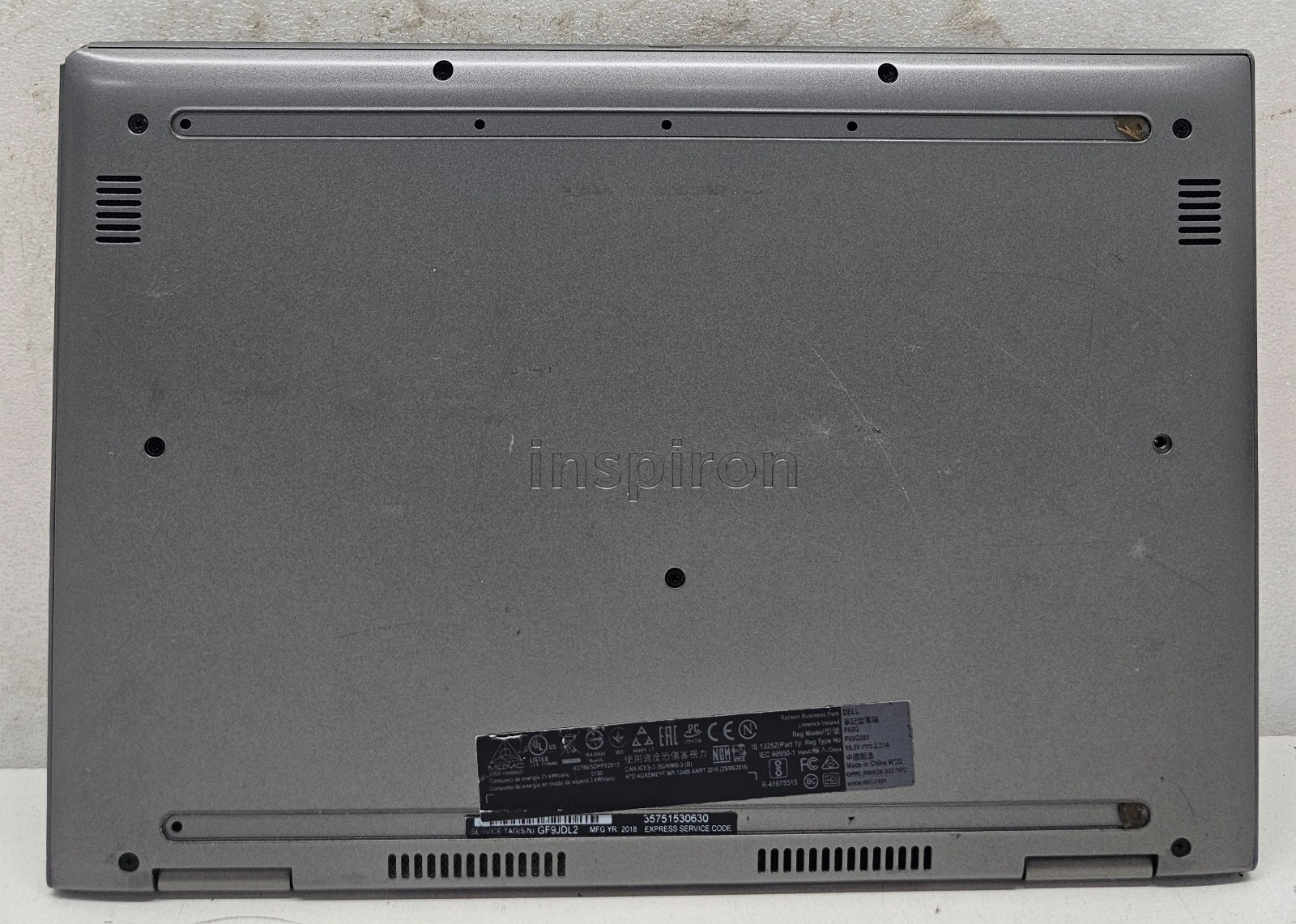 Dell Inspiron 5379 13.3″ Laptop Intel Core i5-8250U 8GB RAM 256GB SSD NO OS (FL)