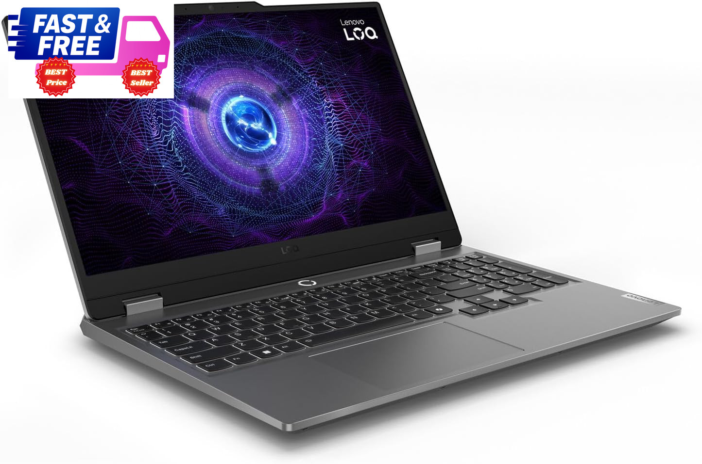 LOQ 15.6″ FHD 144Hz Gaming Laptop i5-12450HX RTX 3050 16GB 512GB SSD Win11 Home