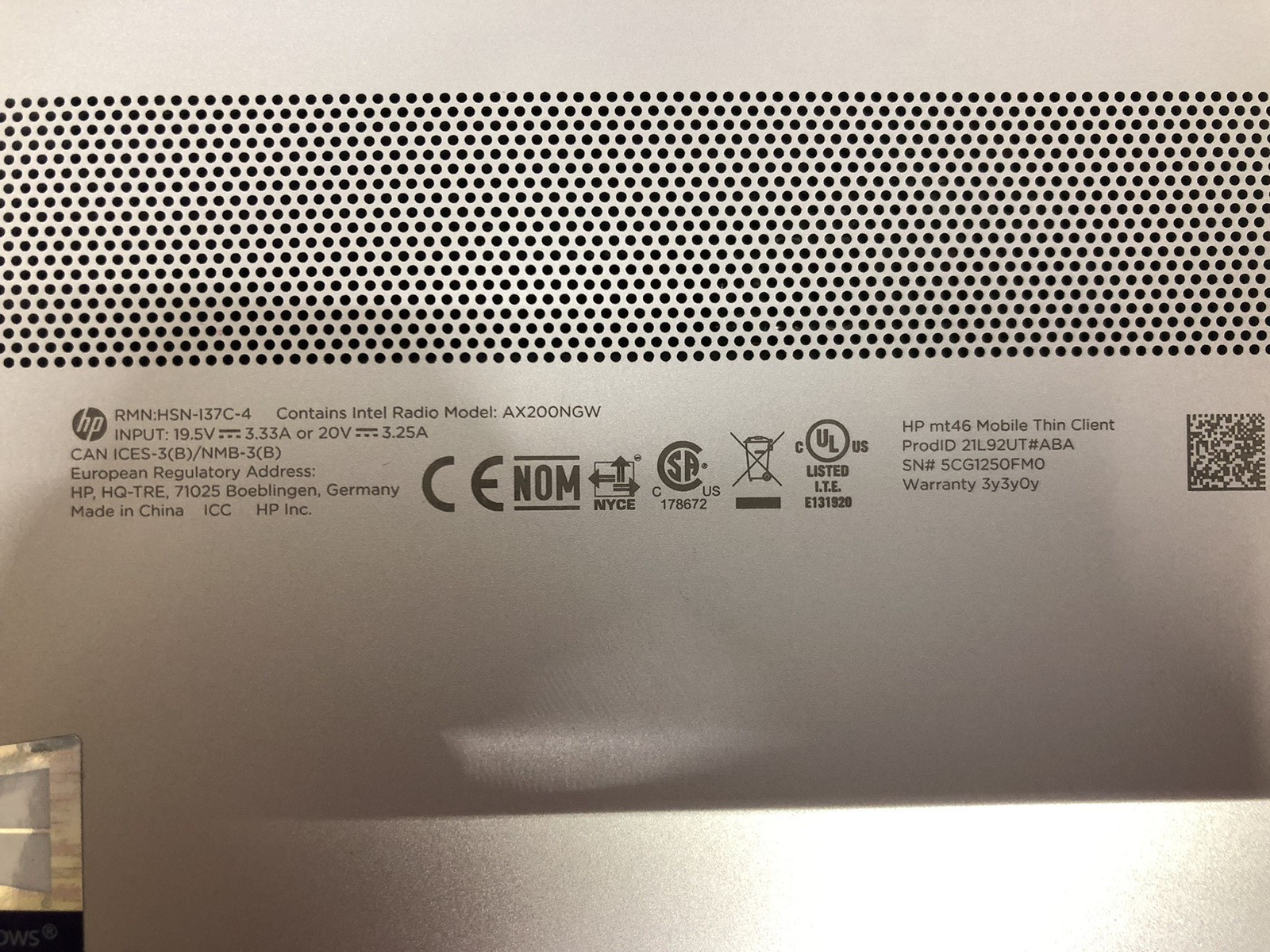 HP mt46 14″ Thin Client Laptop AMD Ryzen 3 PRO 4450U | 8GB RAM 128GB SSD W/ Cord