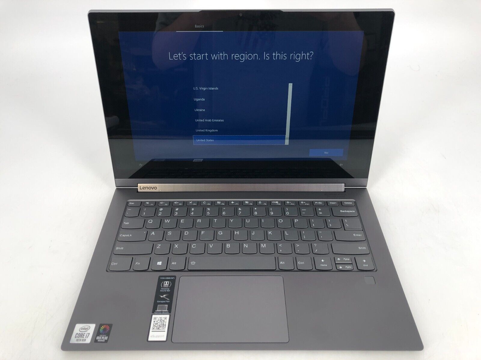 Lenovo Yoga C940 14″ FHD Touch 1.3GHz i7-1065G7 16GB RAM 1TB SSD – Very Good