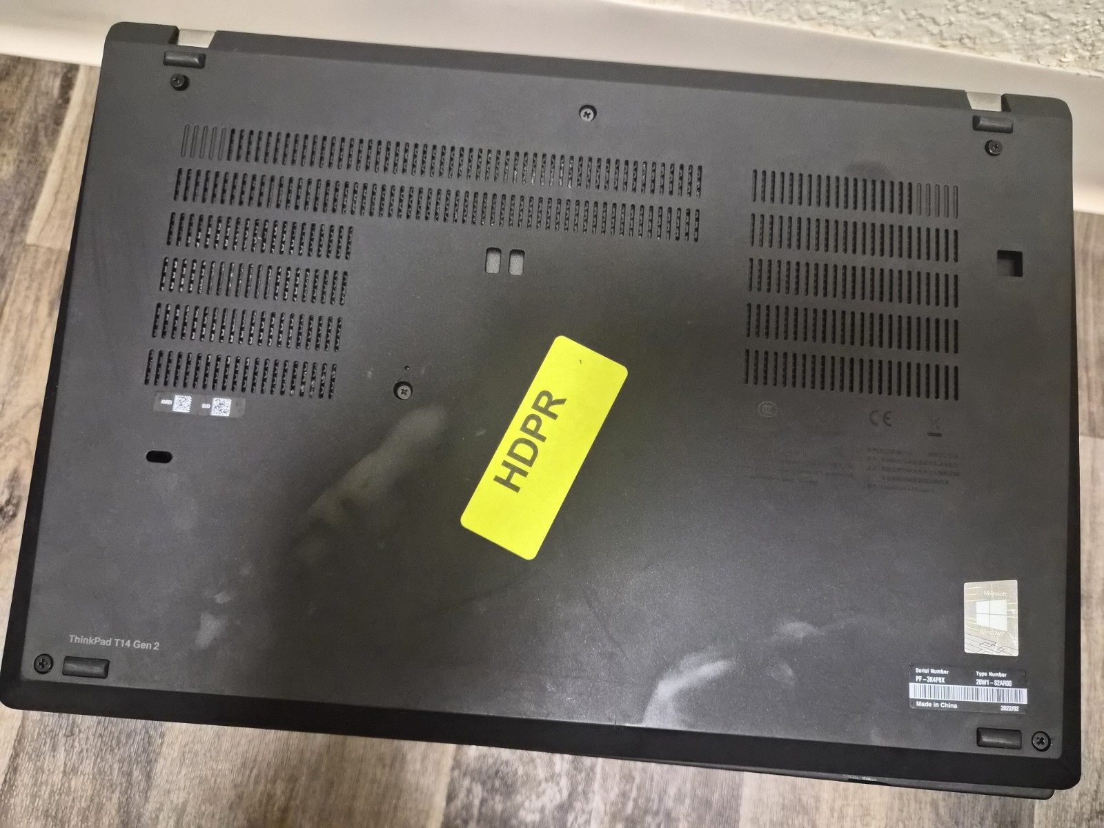 Lenovo ThinkPad T14 Gen 2 Core I7-1165G7, 2.800ghz 16gb Ram No Ssd