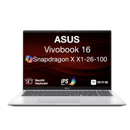 ASUS Vivobook 16 16.0″ WUXGA Snapdragon X X1-26-100 3.00GHz 16GB RAM 1TB SSD