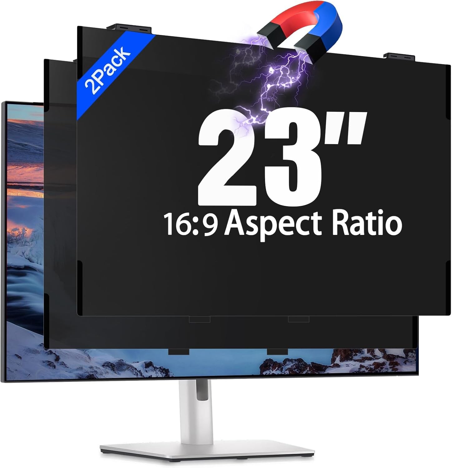 Magnetic Laptop Privacy Screen Filter 15.6 inch for 16:9 Widescreen Computer Mon