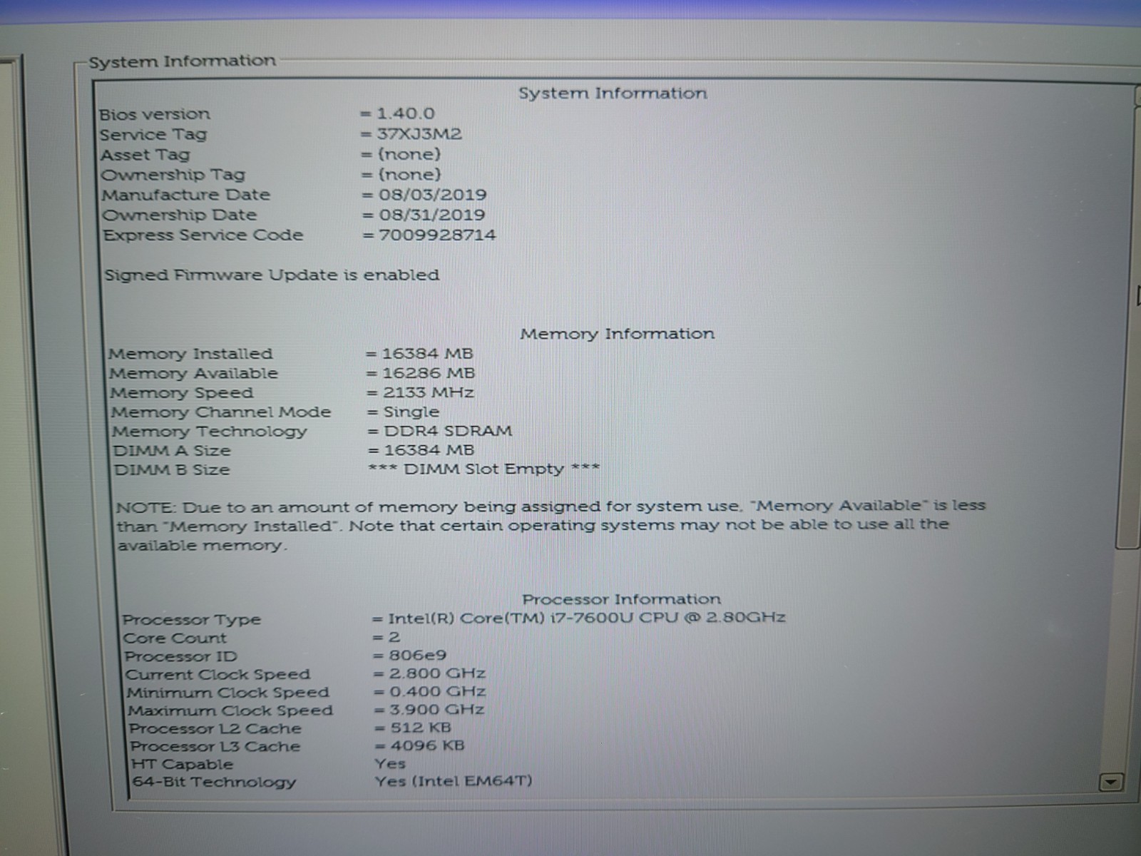 Dell Latitude 7480 14″ FHD i7-7600U 16GB RAM No Battery/OS/SSD