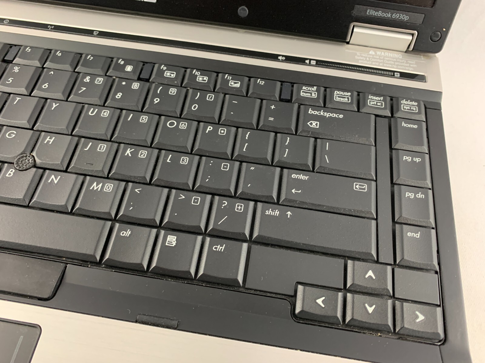 HP EliteBook 6930p Laptop For Parts/ Repairs, Powers On, BIOS Locked, No HDD