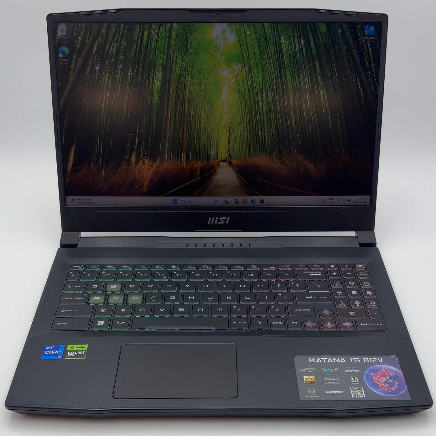 MSI Katana 15 B12VEK 15.6″ i7-12650H 1.7GHz 16GB RAM 512GB SSD GeForce RTX 4050