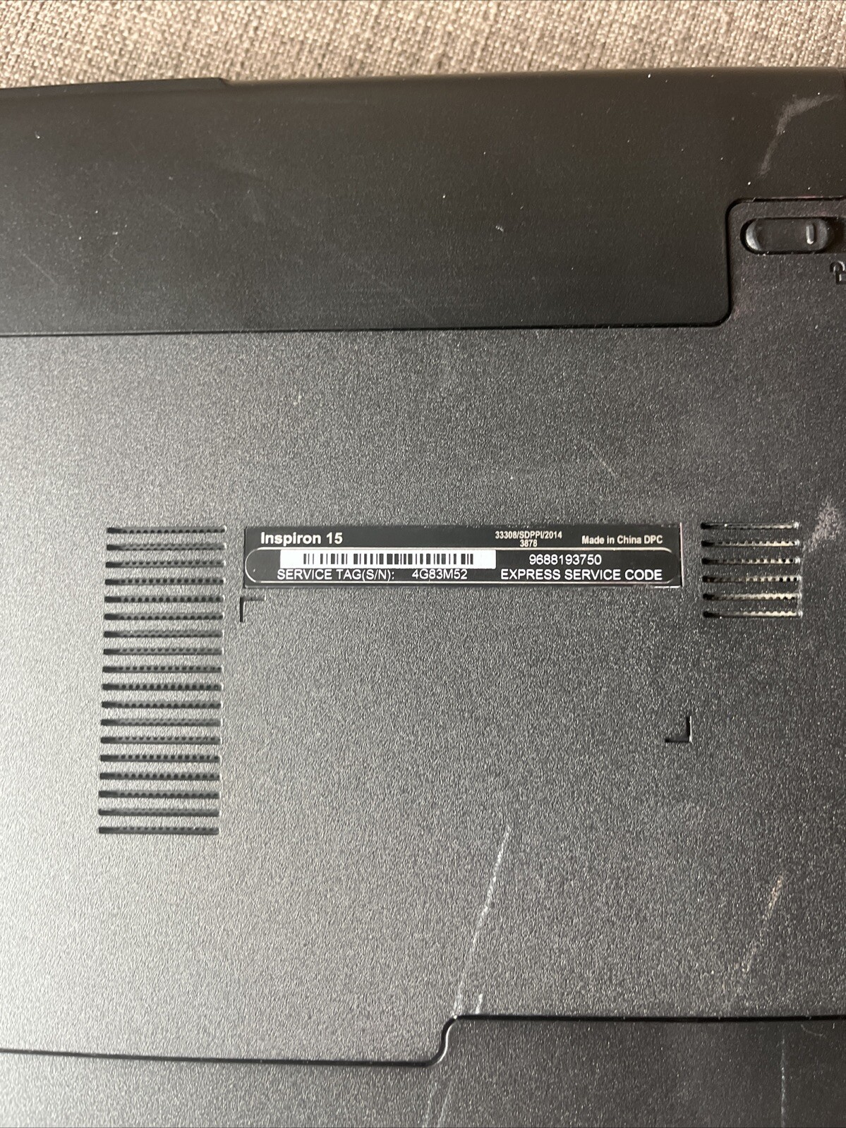 Dell Inspiron 3542 Intel i3-4005U 8GB RAM 500GB HDD 15.6″ Webcam Charger (READ)