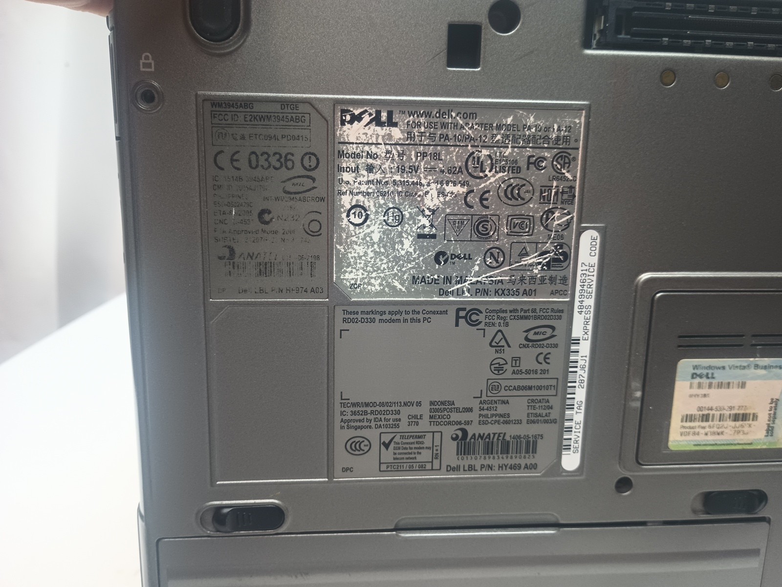 Dell Latitude D630Intel Core2 Duo 2.00 GHz4GB Ram Powers On Screen Not Coming On