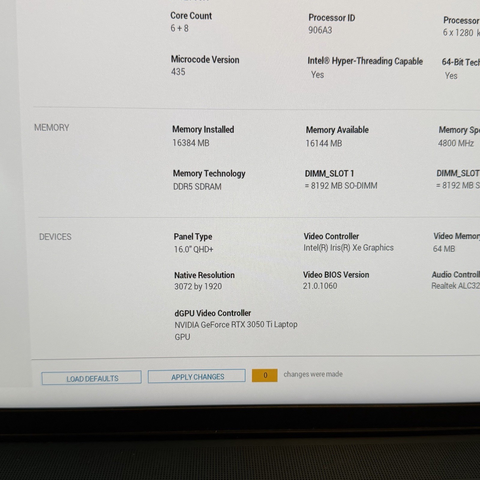 Dell Inspiron 16 Plus 7620 16” QHD+ i7-12700H RTX 3050 Ti 16GB 512GB SSD Win 11
