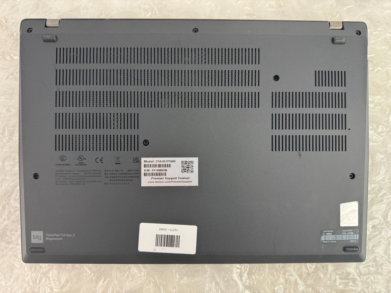 Lenovo ThinkPad T14 Gen 3 i7-1265U 32GB 512GB SSD 14″ FHD+ Win 11 Pro