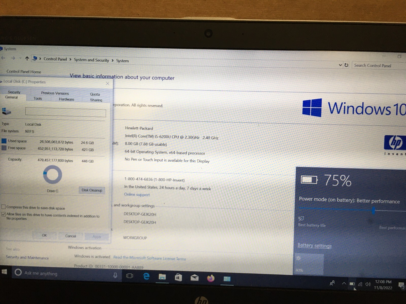 HP EliteBook Folio 1040 G3 Intel Core i5 6th Gen 8GB 480GB SSD WINDOS 10 PRO