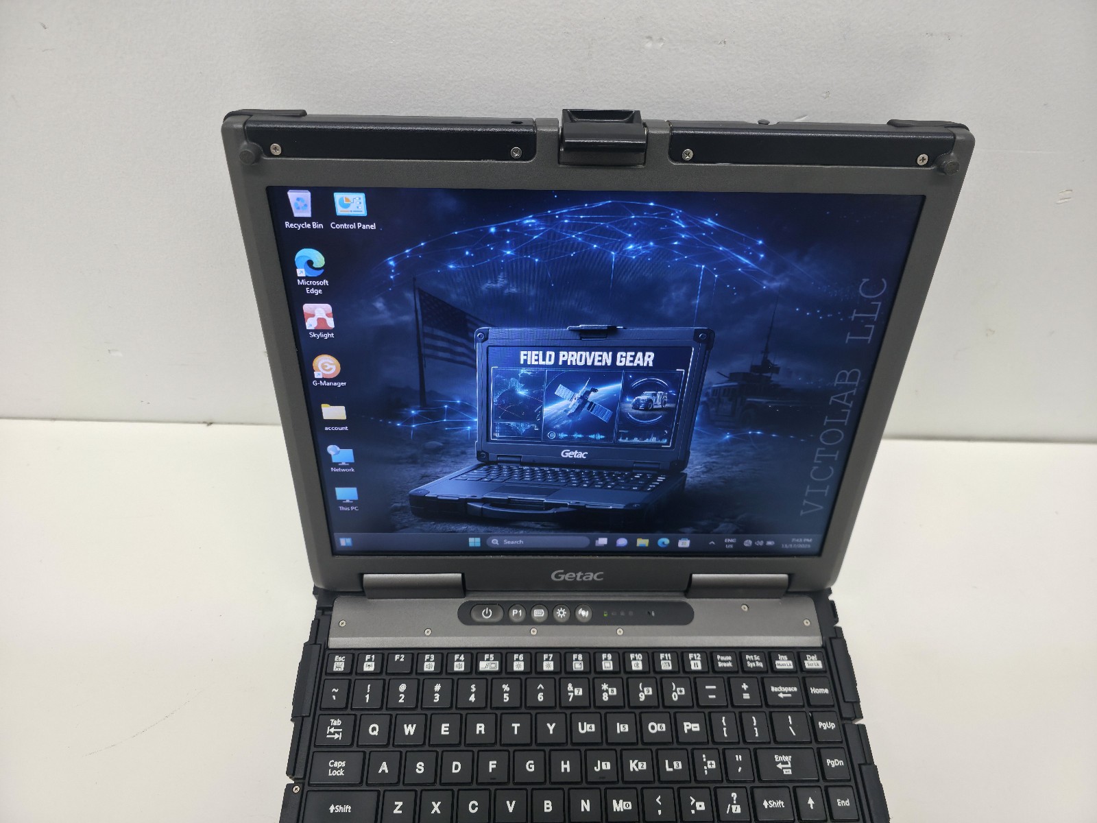 GETAC B300 G6 Laptop CORE I7 6th Gen 8GB 512GB SSD LTE Touch DVD Finger GPS