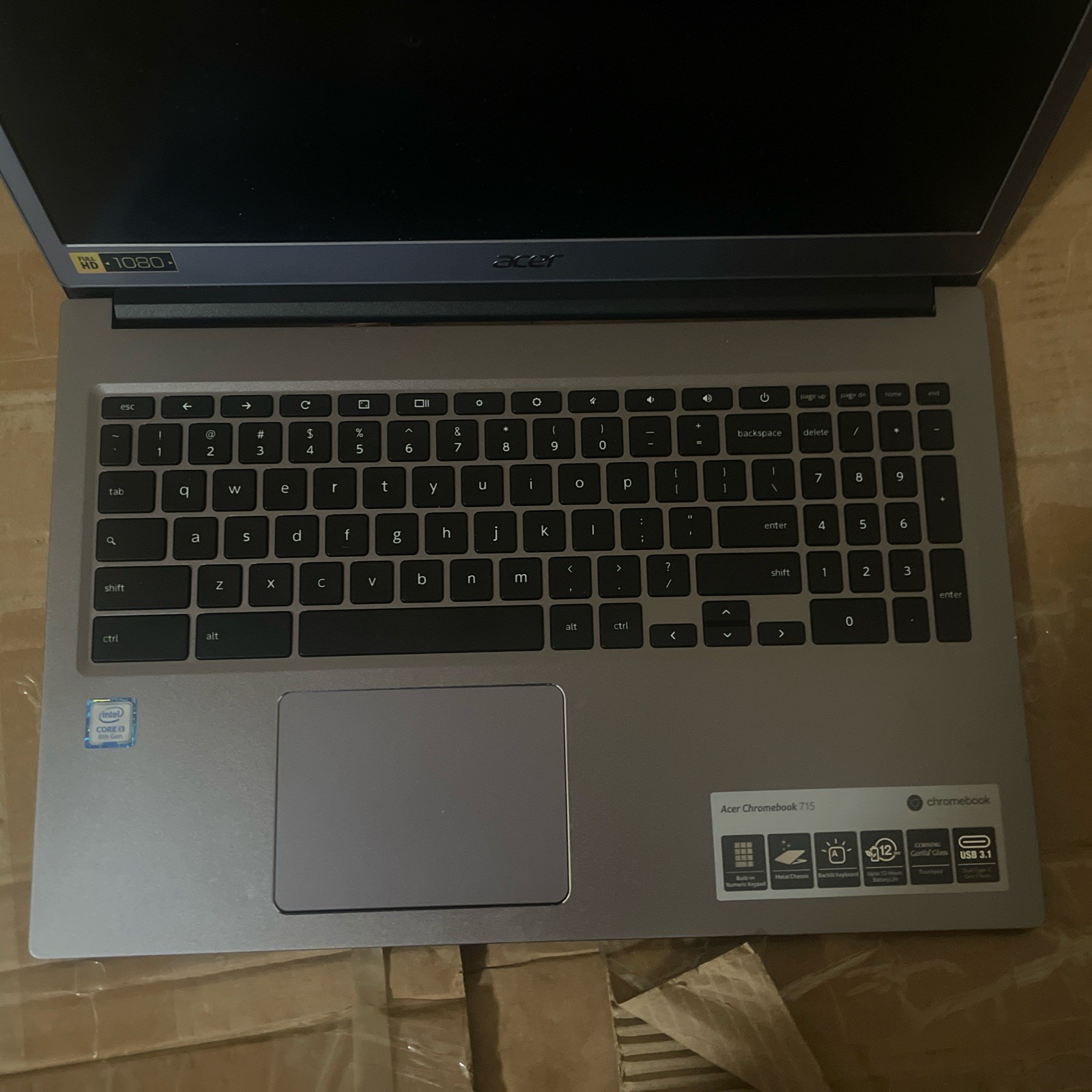 Acer Chromebook CB715-1W 15.6” (128GB SSD, Intel Core i3-8130U, 2.2GHz, 8GB RAM)