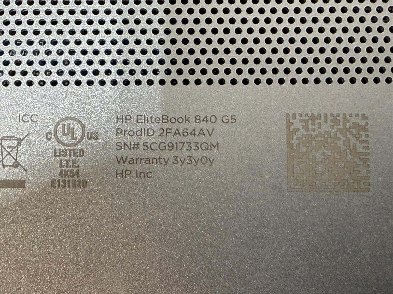HP EliteBook 840 G5 i5 8Gen. 8GB RAM 256GB SSD With Docking Station