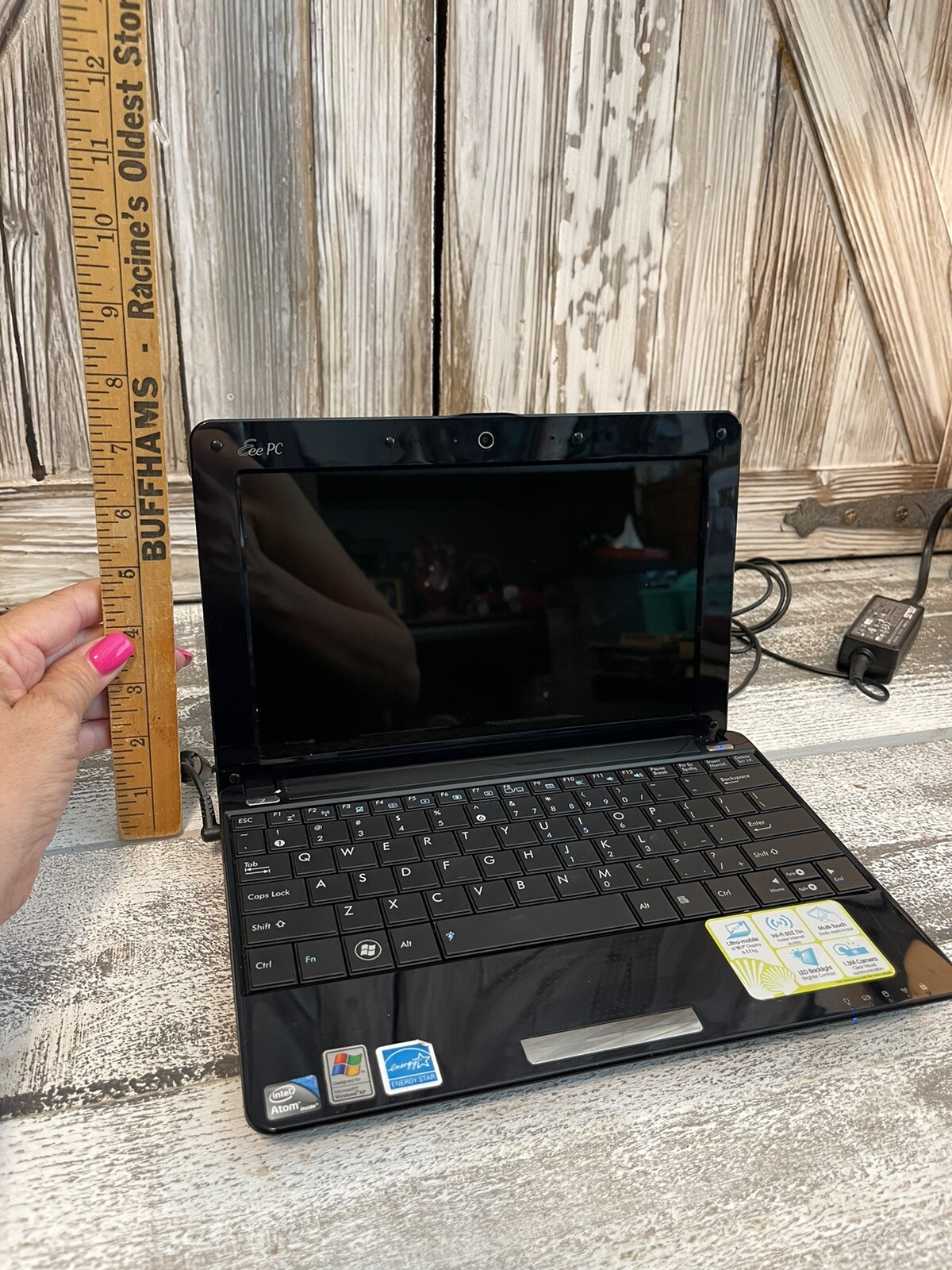 ASUS Eee PC MINI NOTEBOOK 1005HAB BLACK 1G DDR2, ATOM270, WI FI, CAMERA WINXP –