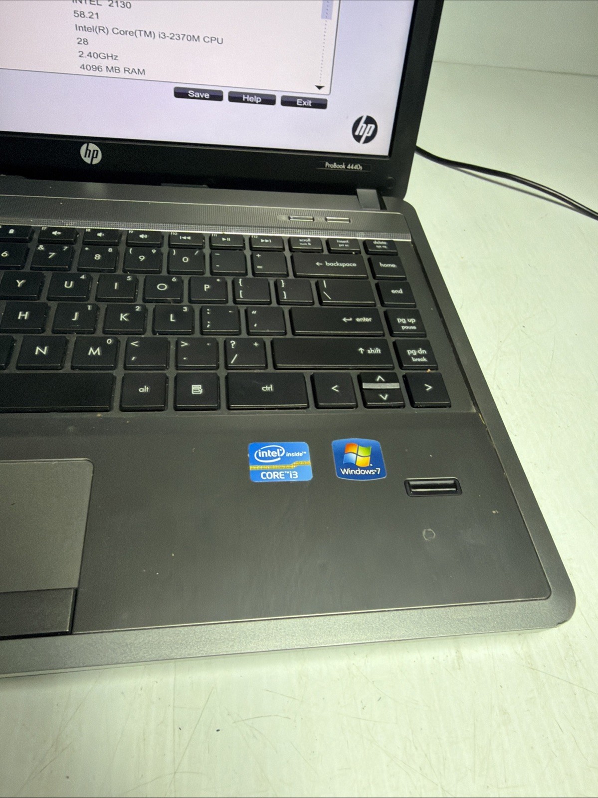 Hp Probook 4440S 14″ Laptop i3-2370m 4gb Ram No Drives Bios Password