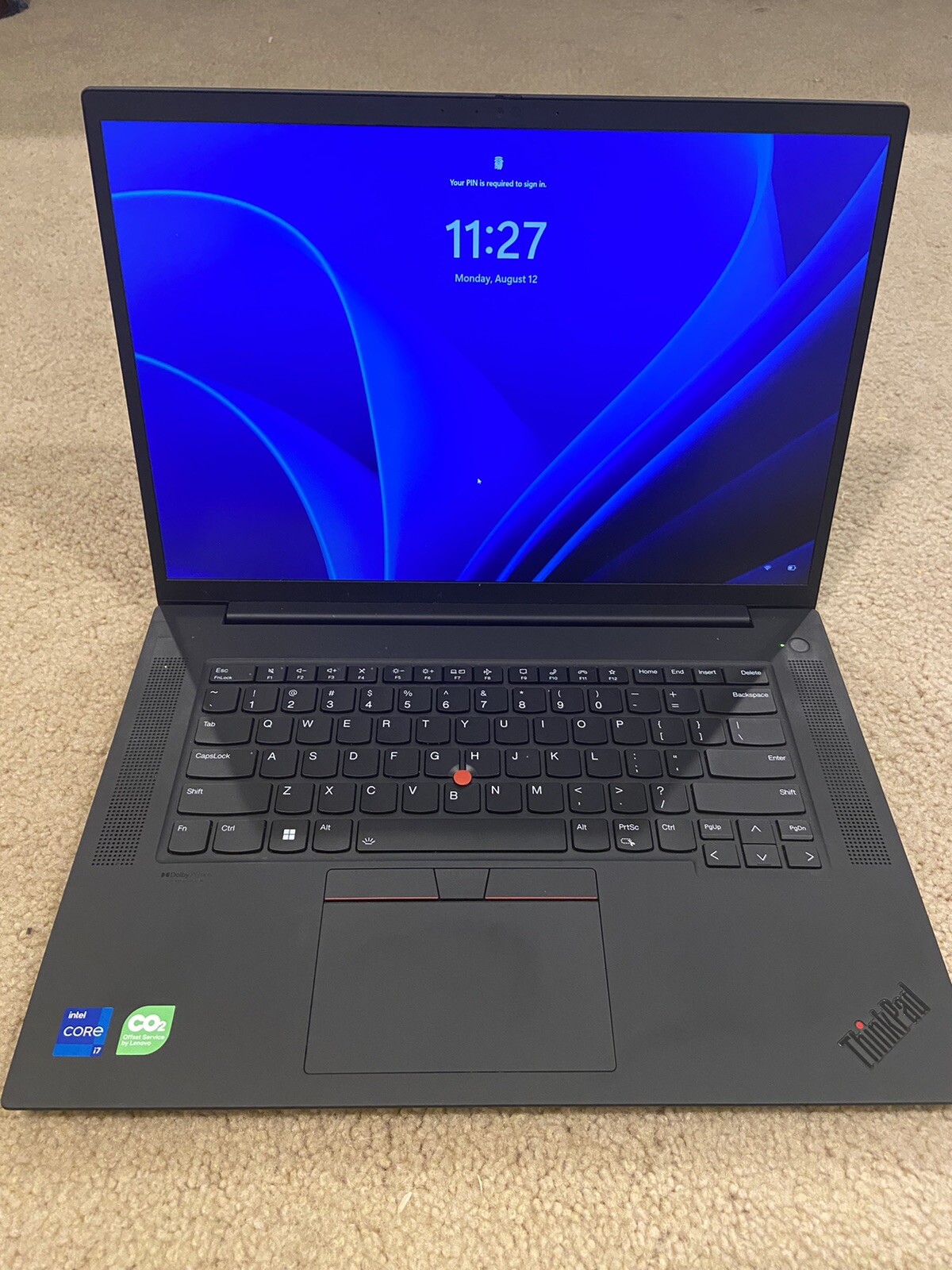 Lenovo ThinkPad P1 Gen 5 16” (1TB SSD, Intel Core i7-12700H, 3.5GHz, 32GB RAM)
