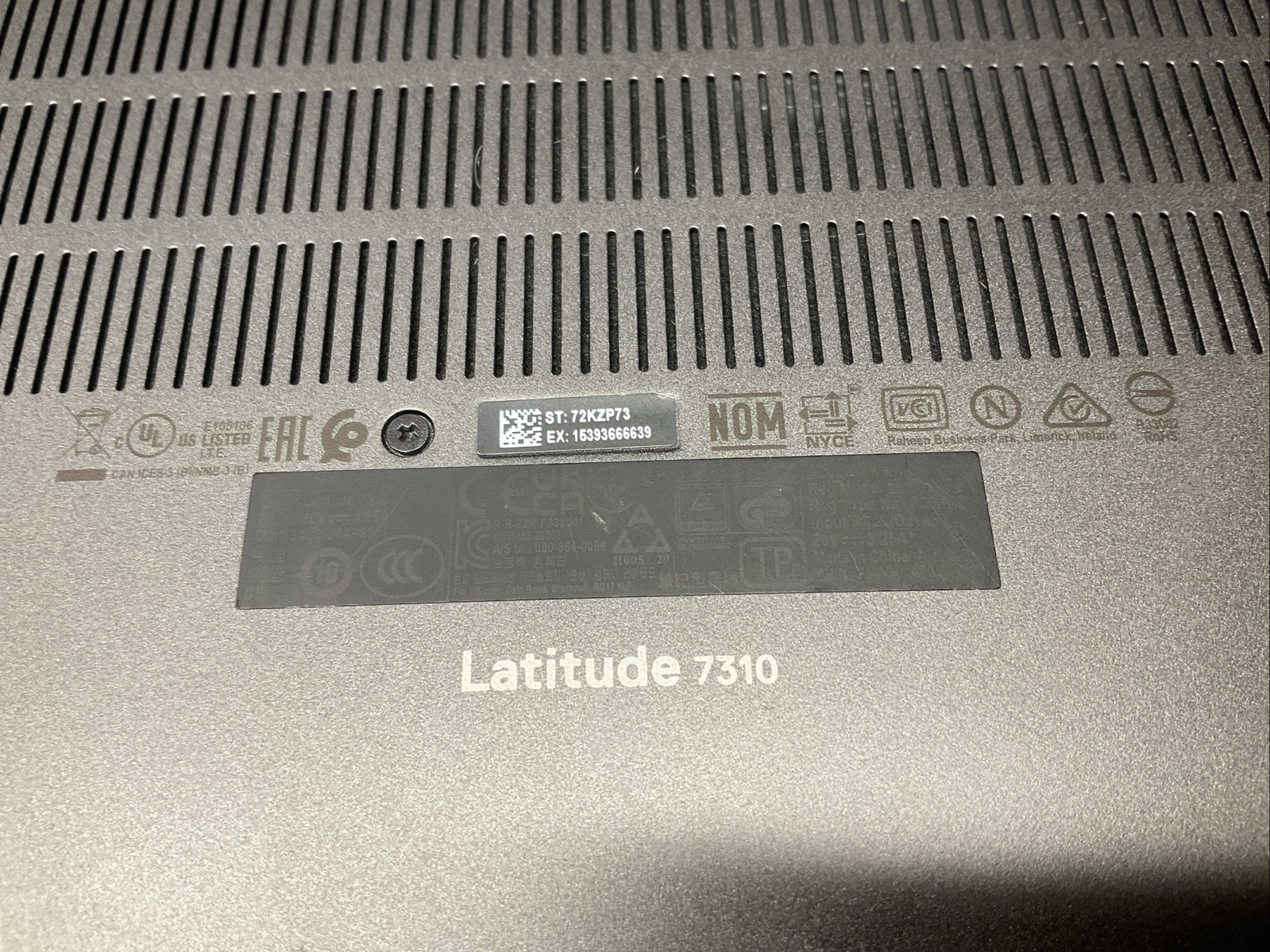 Latitude 7310 / i5 10th / Integrated RAM Laptop Notebook PC / M20