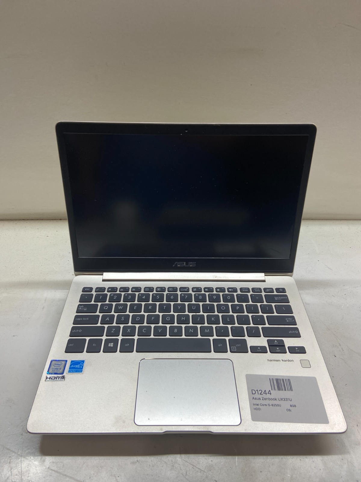 Asus Zenbook UX331U Intel Core i5-8250U 1.6GHz 8GB NO HDD