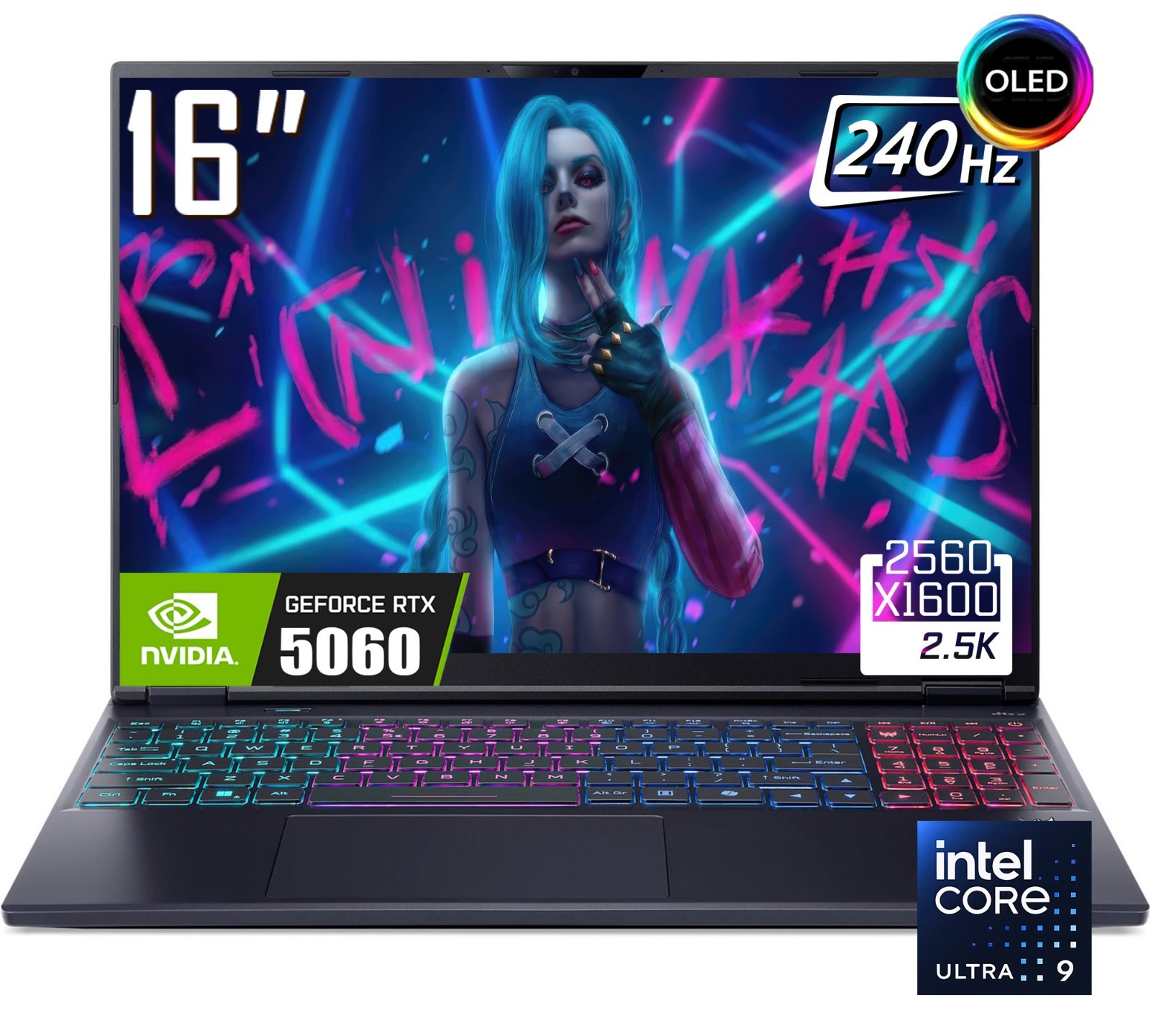 Acer Predator 16″ 2K OLED Gaming Laptop Intel Core Ultra 9 275HX RTX 5060 2TB