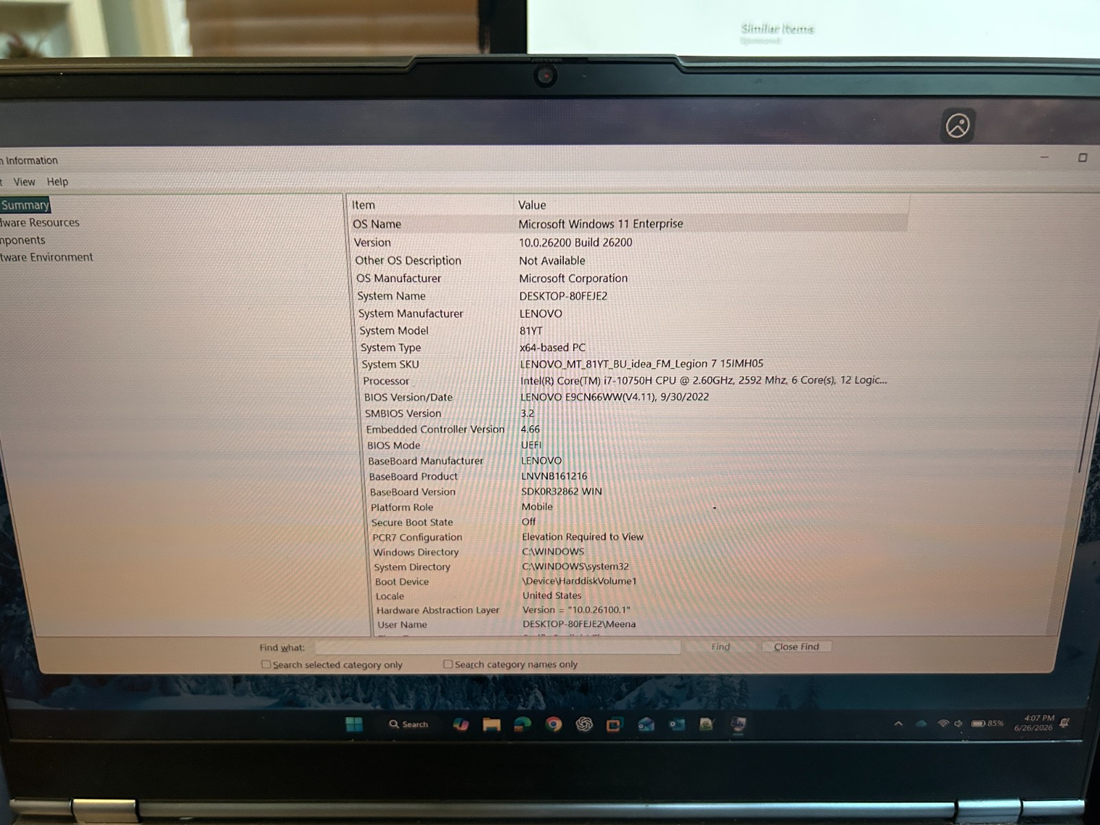 Lenovo Legion 7 144Hz FHD i7-10750H 32GB 2TB RTX 2070 Super Max-Q READ DESCRIPT!
