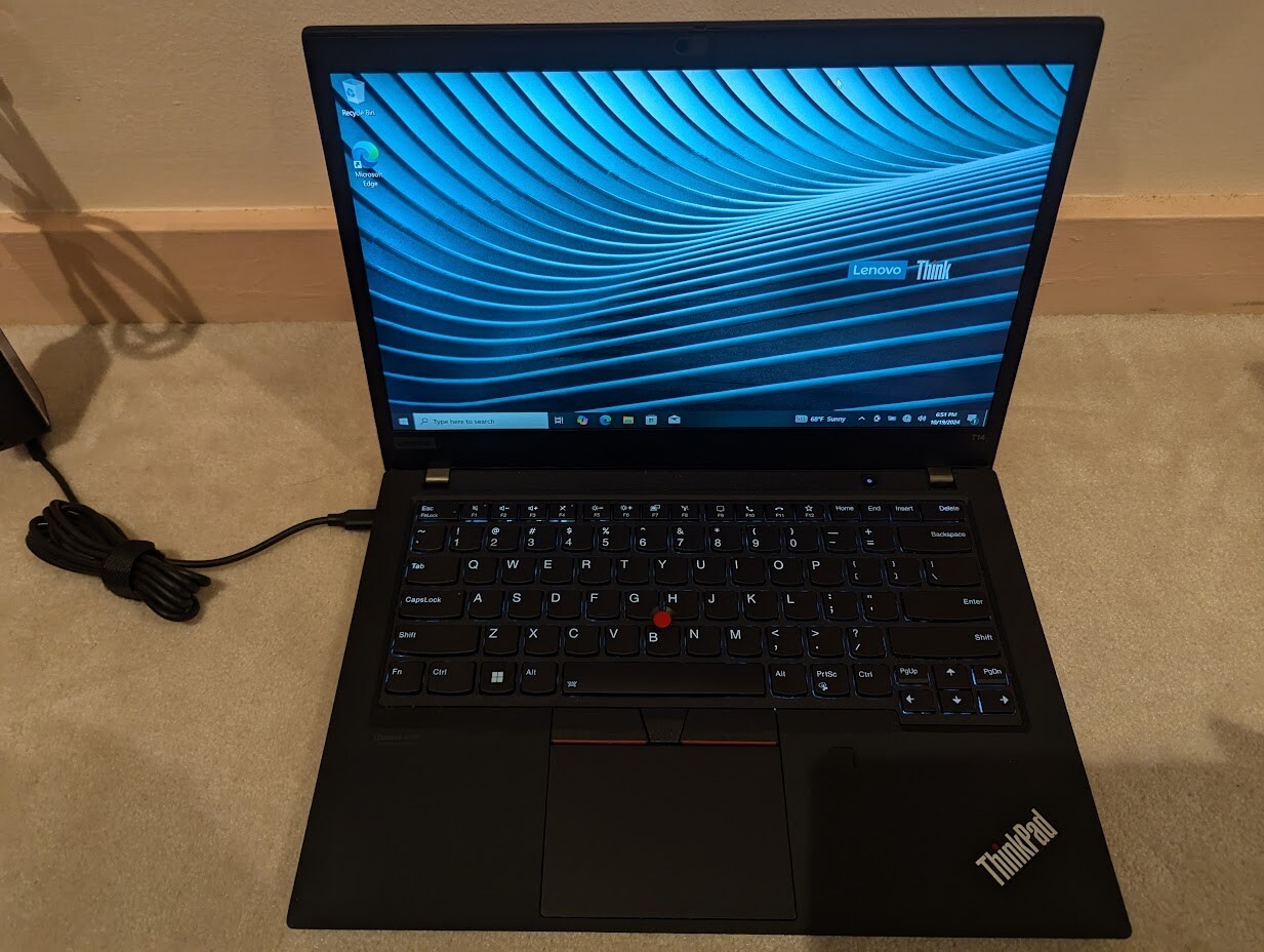 Lenovo Thinkpad T14 G1 i7-10610U 48GB RAM/500 GB SSD – Win 10 Pro TOUCHSCREEN