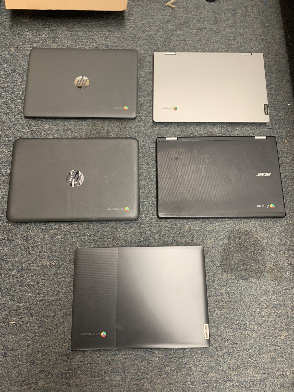 Lot Of Chrome Book Laptops 15 Total Laptops *Read Description Please AS IS*