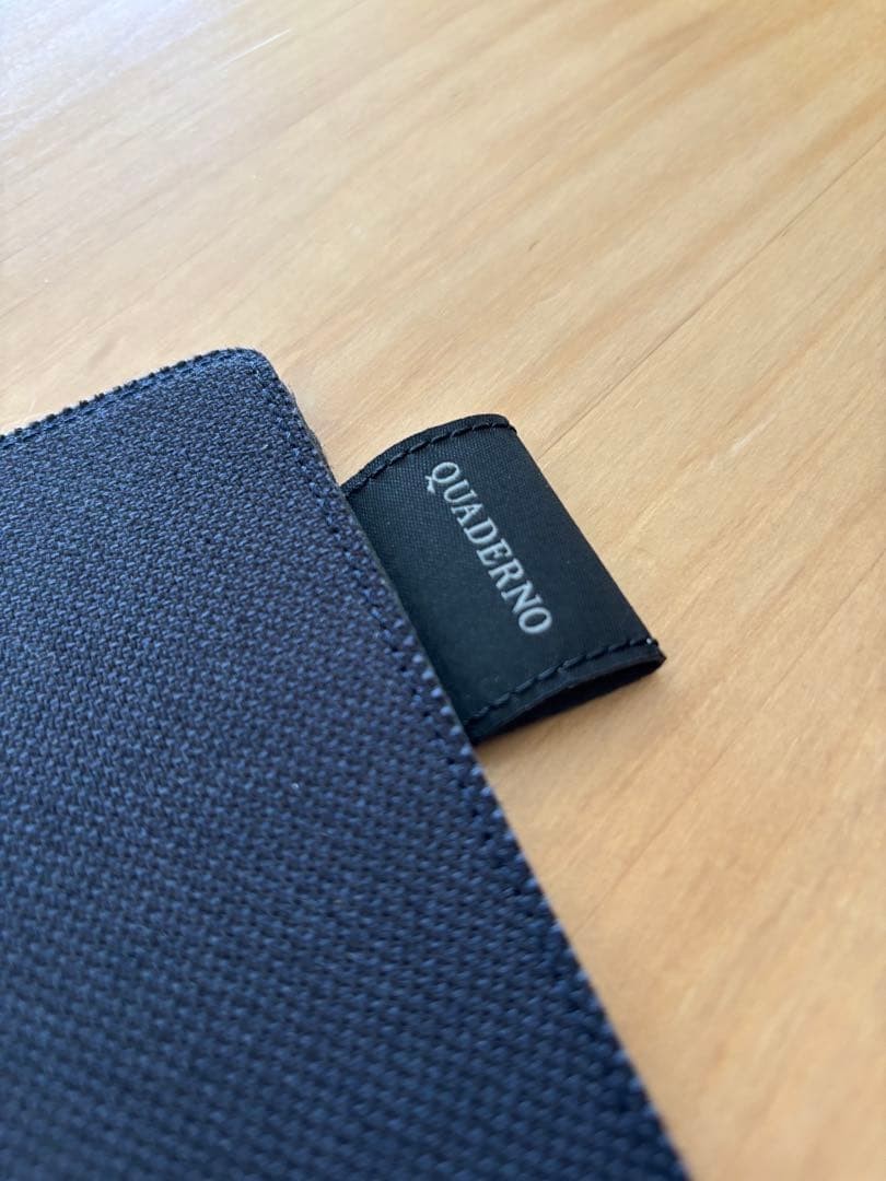 QUADERNO A4 Genuine Fabric Case Navy Tag Design for Latest Model