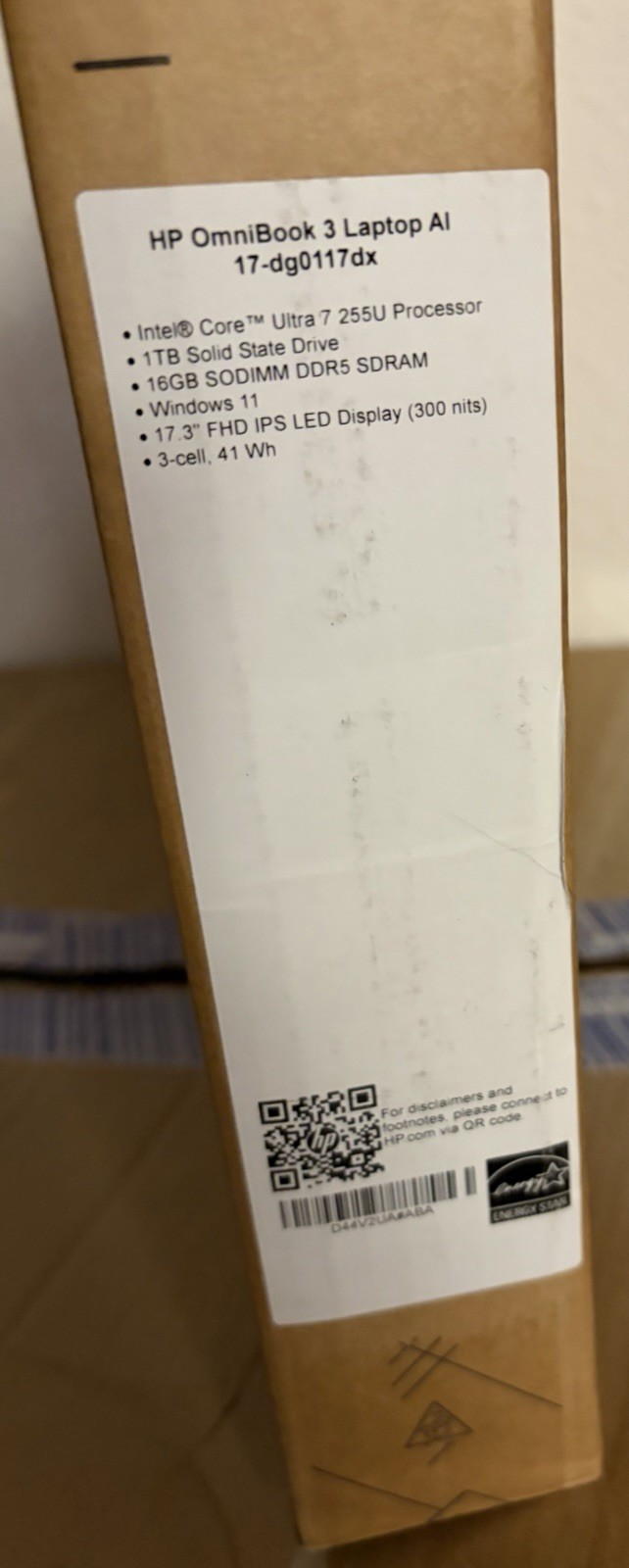 HP OmniBook 3 17.3″ Full HD Laptop Intel Core Ultra 7 AI – 16GB Memory