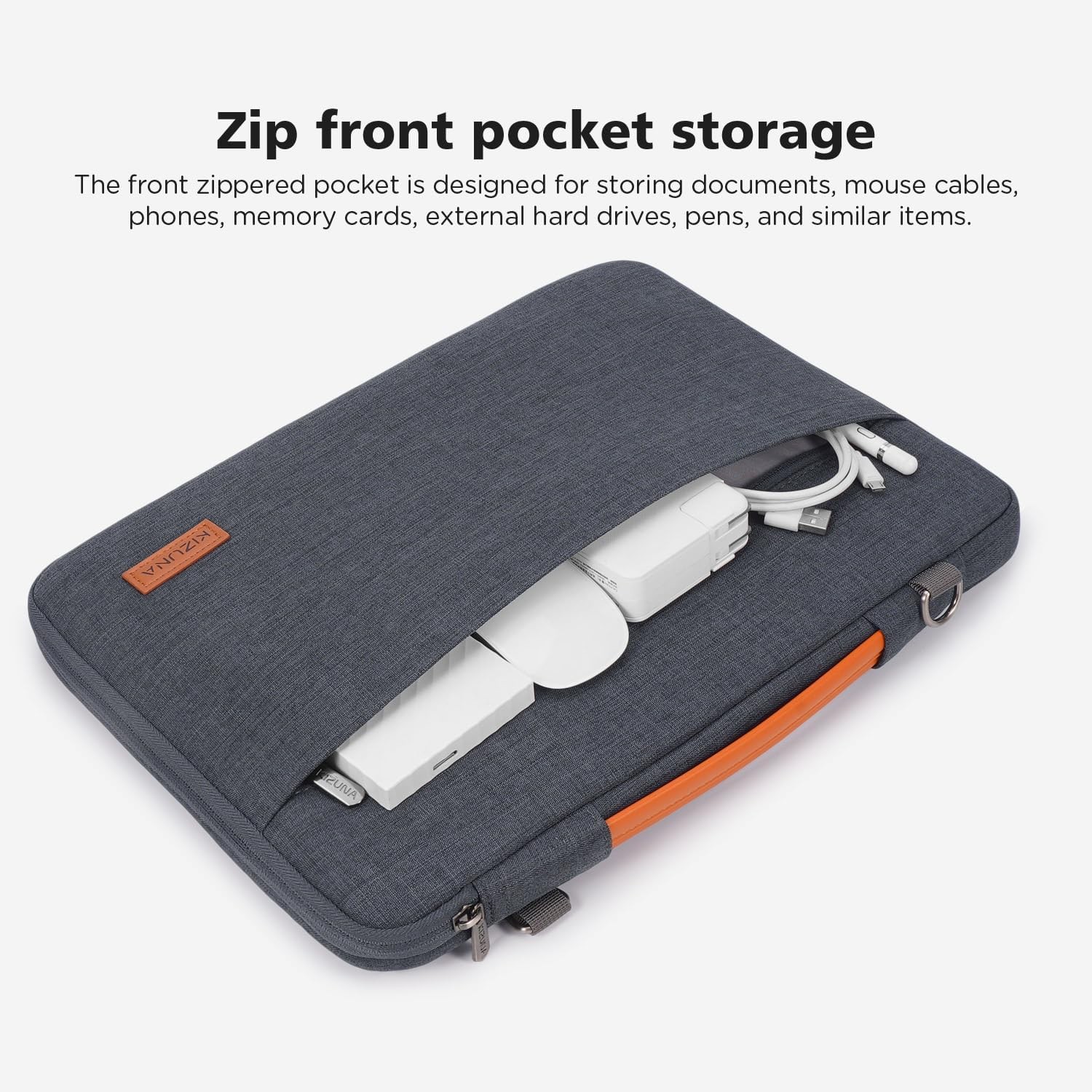Sleeve for 17 Inch Laptop, Computer Carrying Bag in Grey