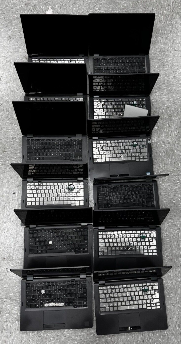 Lot of 12 X 5300 2-in-1 Core i7 8th Gen (Good motherboard and Damaged Screens)