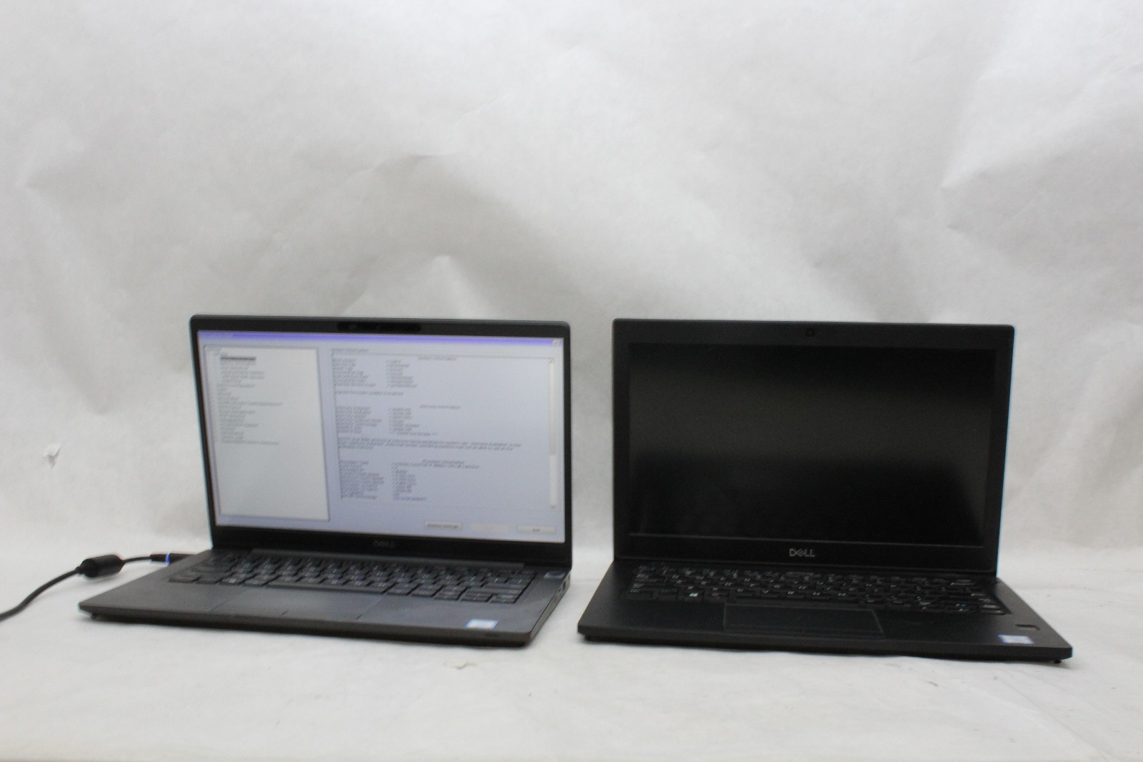 Lot of 1 Dell Latitude 7300 & 1 7290 13″ Laptops i7 Various RAM NO SSDS AS-IS