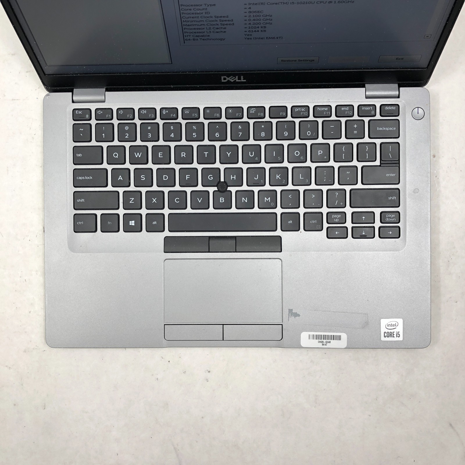 Dell Latitude 5410 Laptop Intel Core i5-10310U 1.8GHz 8GB RAM 256GB SSD No OS