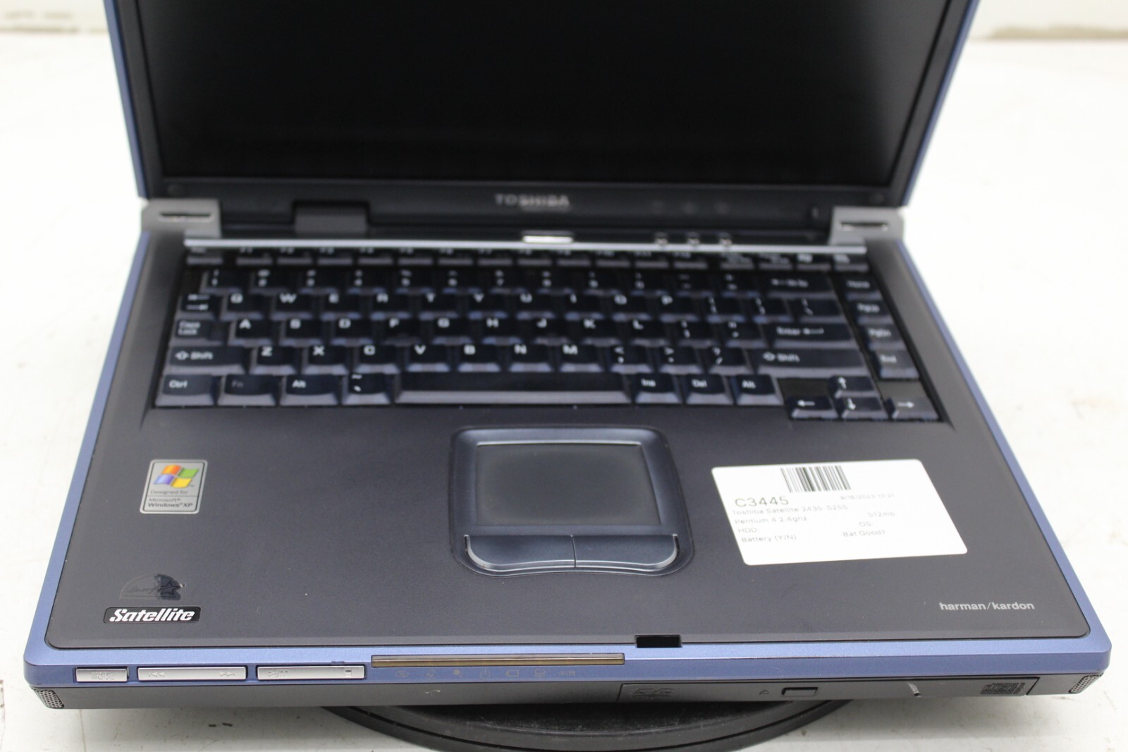Toshiba Satellite 2435-S255 Laptop Intel Pentium 4 512MB Ram No HDD or Battery
