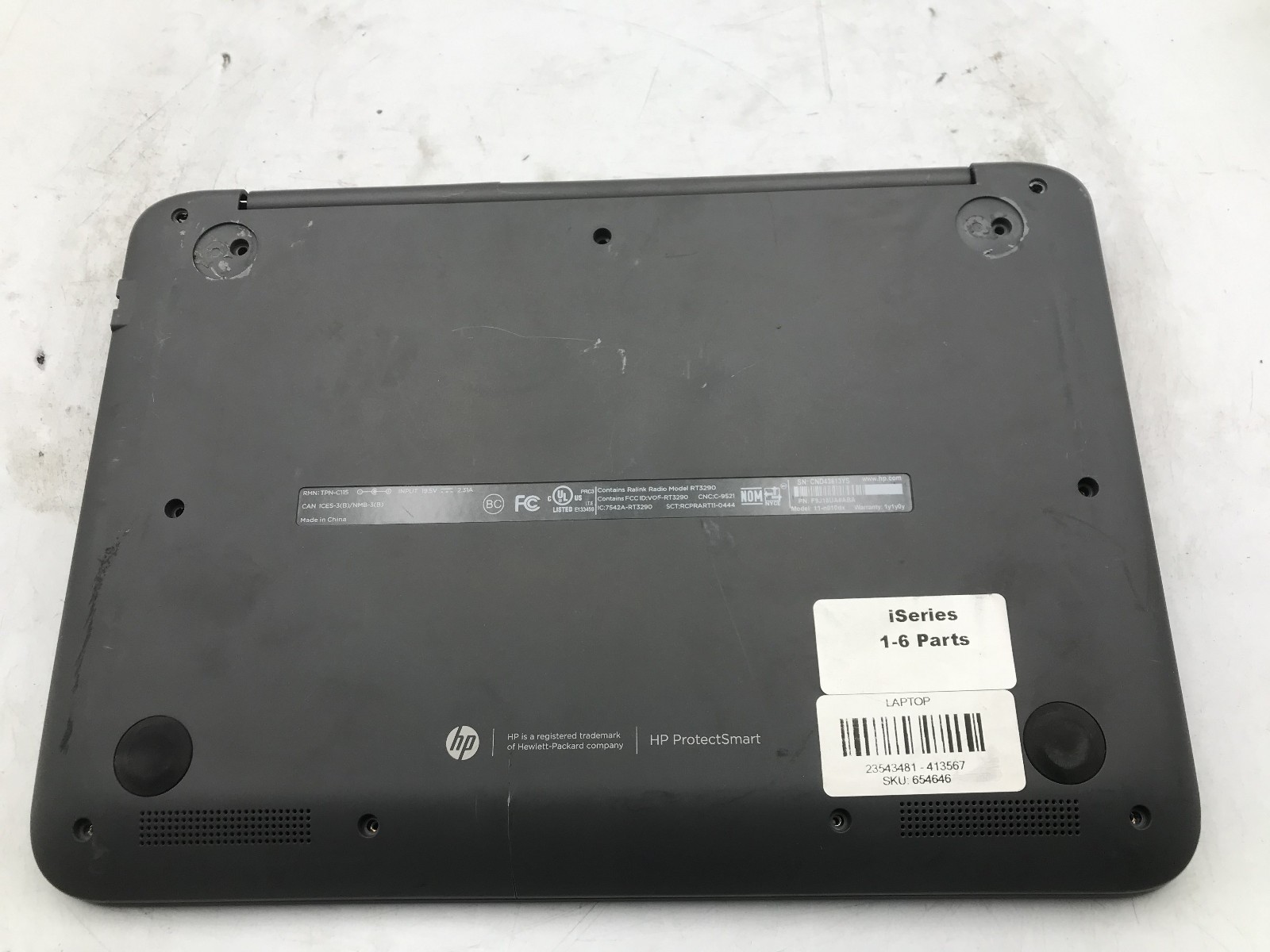 HP PAVILION 11 N010DX – FOR PARTS/REPAIR – INTEL PENTIUM N3520 – NO RAM -READ-BB